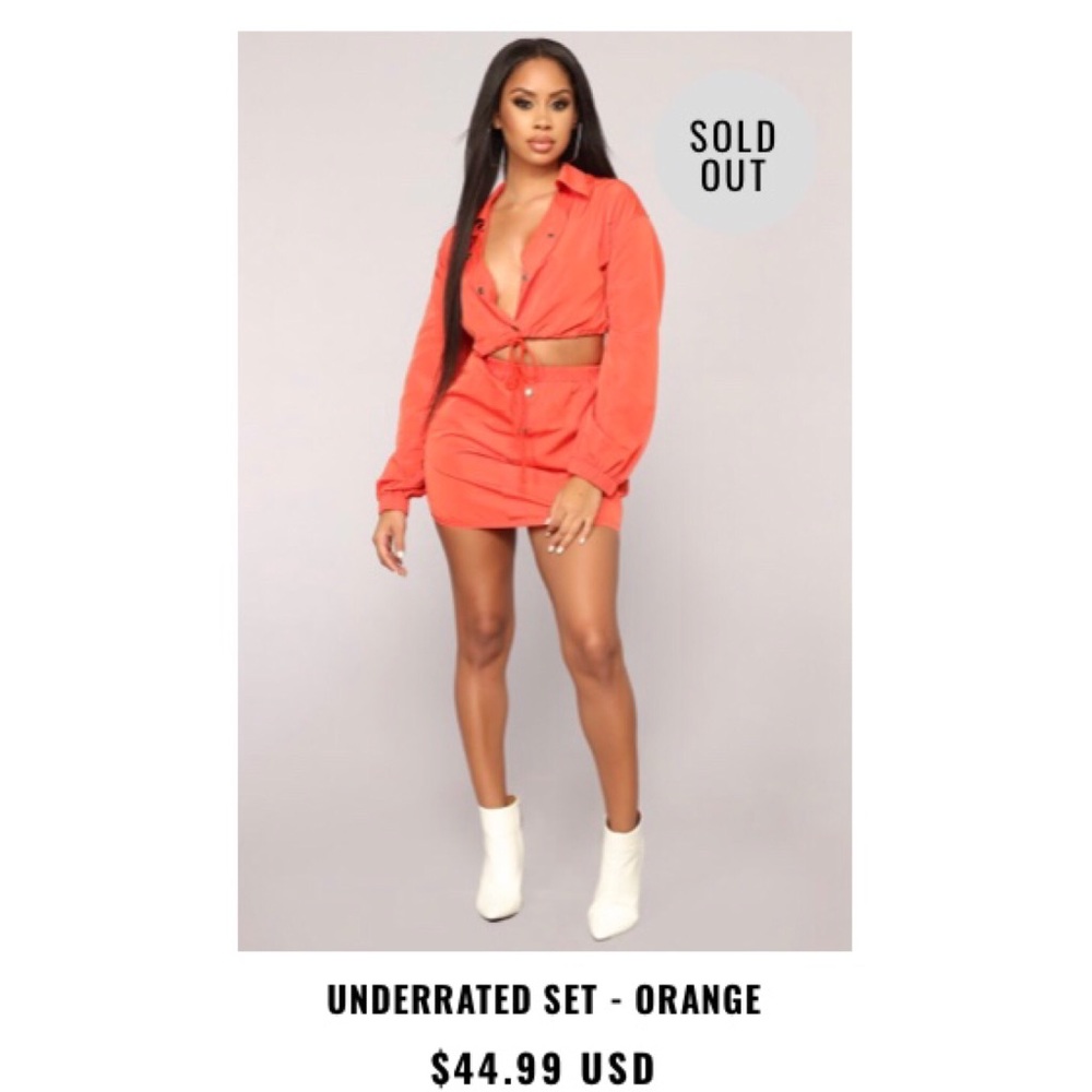 Faahion Nova Underrated windbreaker skirt set